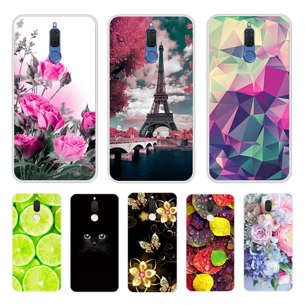 soft TPU Case For Huawei Mate 10 lite Printing Drawing Silicone Phone Cases Cover For Huawei Mate 10 pro coque for mate 10 Cat