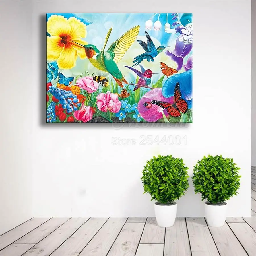 Ever Moment Diamond Painting Bird Home And Sunflower Diamond Display Embroidery DIY Pictures New Arrivals ASF2170