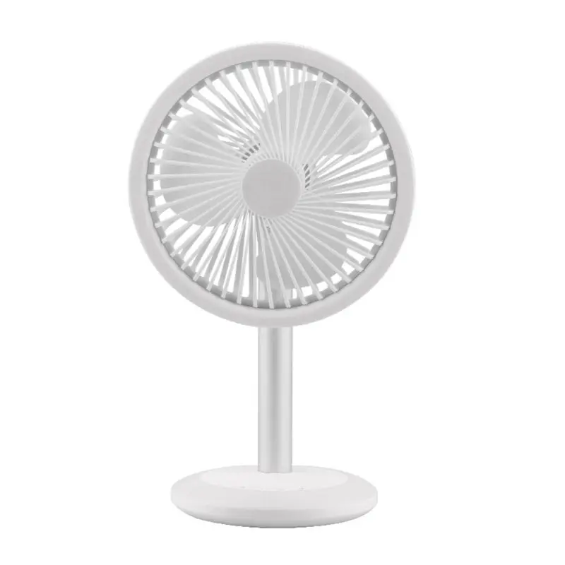 

USB Charging Mini Portable Fan Ultra-quiet Shaking Head Fan with LED Colorful Lights for Desktop Office Table Air Cooler