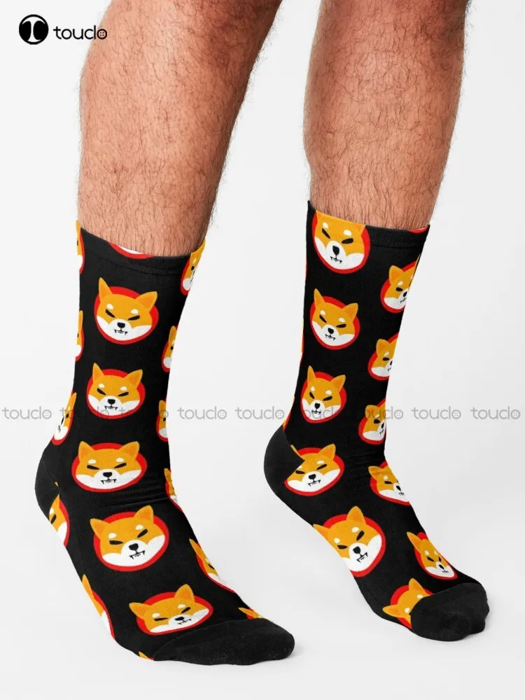 Shiba Inu Cryptocurrency - Shiba Inu Crypto Shib Socks Men'S Athletic Socks Personalized Custom Unisex Adult Teen Youth Socks