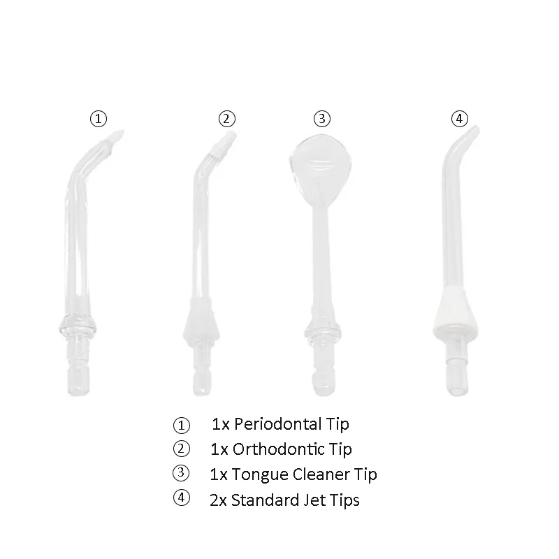 Không Dây Răng Miệng Irrigator Du Lịch USB Sạc Ốp Nha Khoa Nước Flosser Di Động Răng Vệ Sinh Flosser Với 5 Máy Bay Phản Lực Đầu