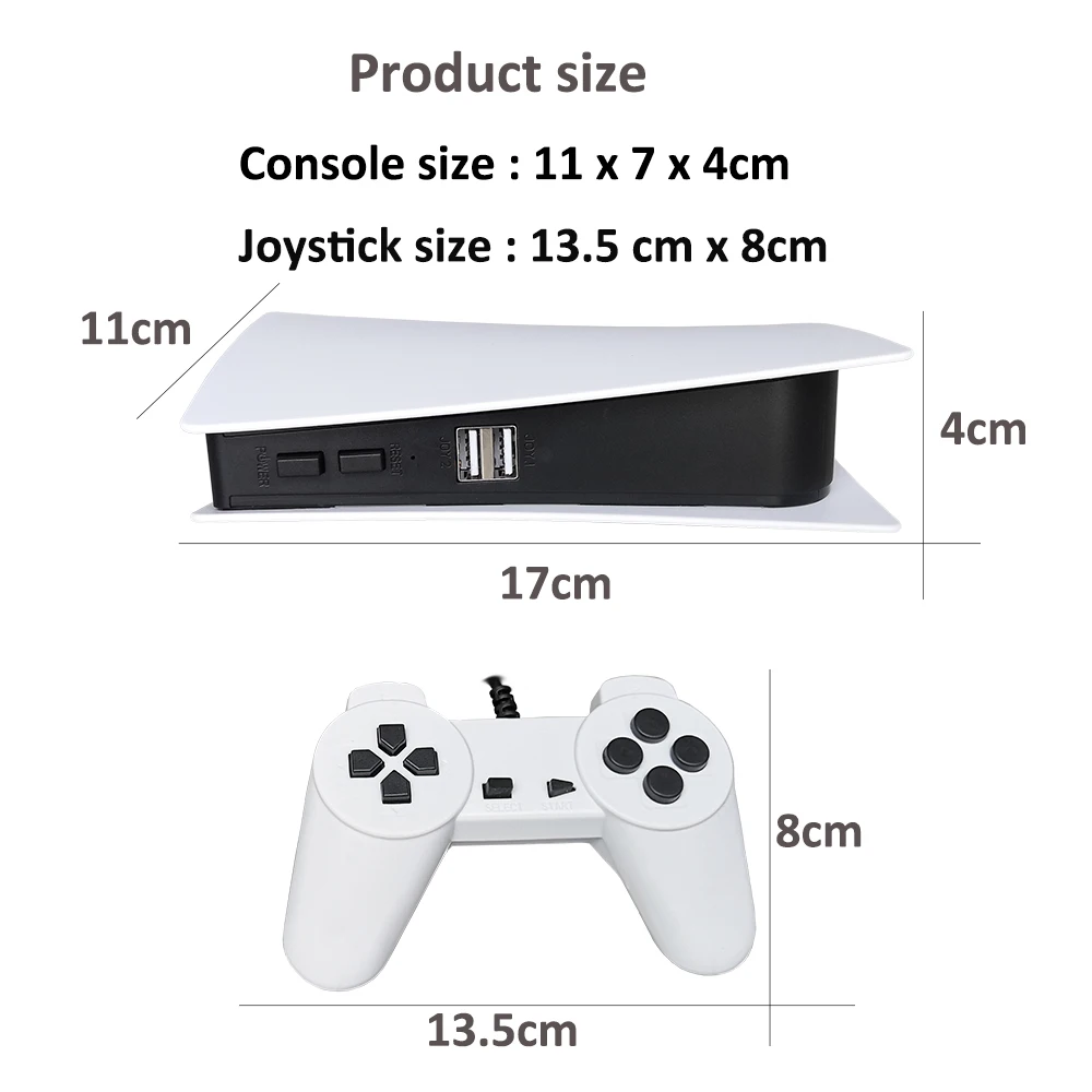 Trò Chơi Trạm 5 Video Máy Chơi Game Với 200 Trò Chơi Cổ Điển 8 Bit Truyền Hình Consola Retro Cầm Tay Trẻ Em USB Có Dây Chơi Game người Chơi Đầu Ra AV