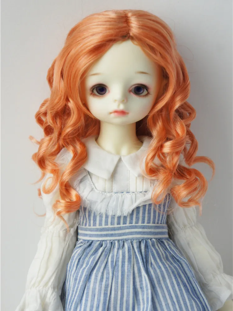 JD259 1/6 1/4 1/3 YOSD MSD SD Lady Roll Girlish Sauvage synthetic mohair BJD wig 6-7inch 7-8inch 8-9inch 9-10inch Blythes hair