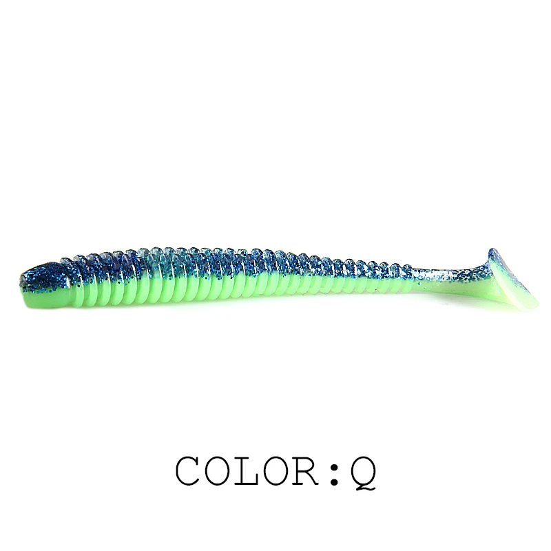 2023 HEIßER Auswirkungen Ring Shad Angeln Locken Weiche 63mm 80mm 97mm Kunststoff Köder Swimbait Jigging LureBait barsch Köder
