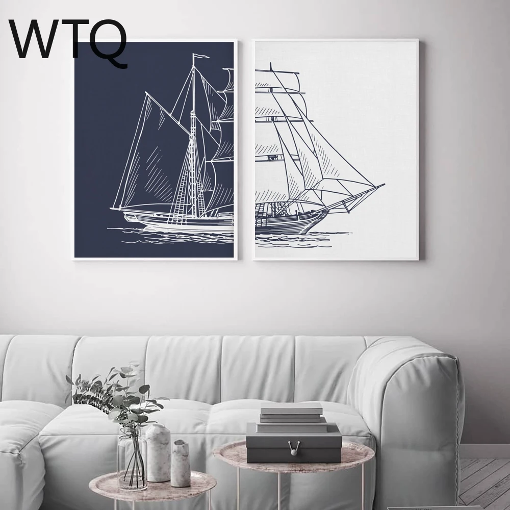 5D DIY Diamond Painting Sailing Nautical Boat Ship Navy Mosaic Painting Diamond Embroidery Full Drill Cross Ctitch Kit HomeDecor