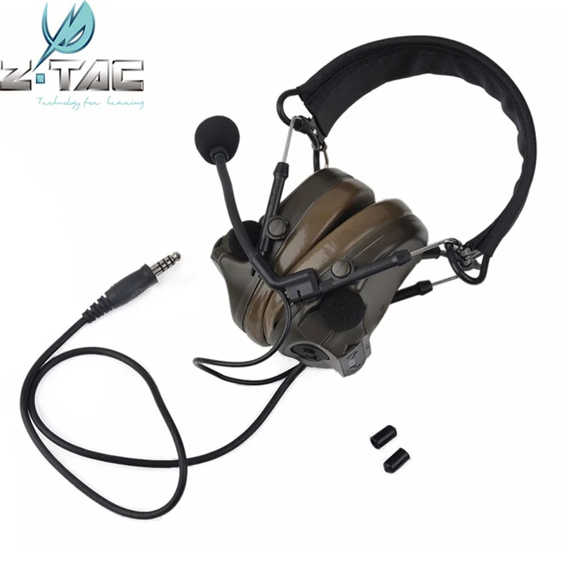 Z Tactical Softair Aviation Comtac III Headset  Pickup Noise Reduction Earphone  Airsoft Headphone Z051 Radio 