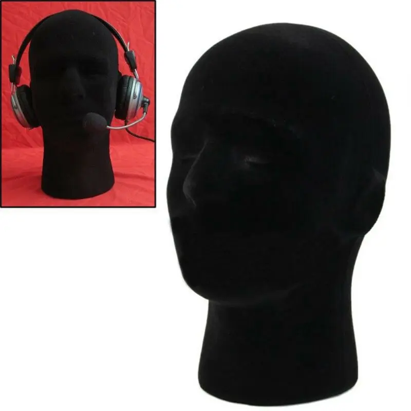 Male Styrofoam Foam Mannequin Manikin Head Model Wig Glasses Hat Display Stand Glasses Hat Display Stand Popular Foam