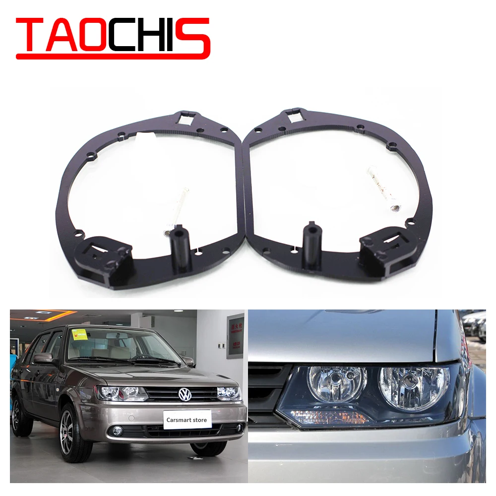 

Taochis Car-Styling frame adapter module DIY Bracket Holder for VW Volkswagen Jetta Type Hella 3 5 Projector lens