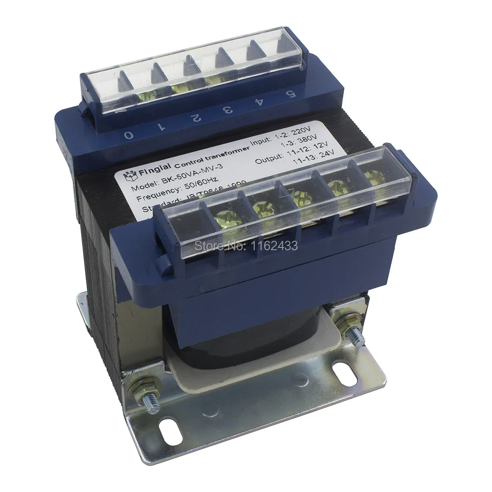 BK-50VA 50W BK type control power transformer 380V/220V input 220V 110V 36V 24V 12V 6.3V output