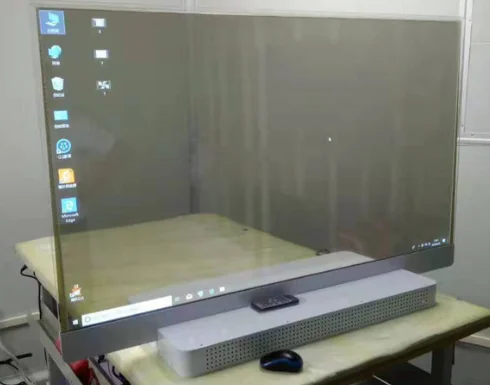 55 inch inch polegadas display oled sinalização de publicidade transparente 55 polegadas display oled