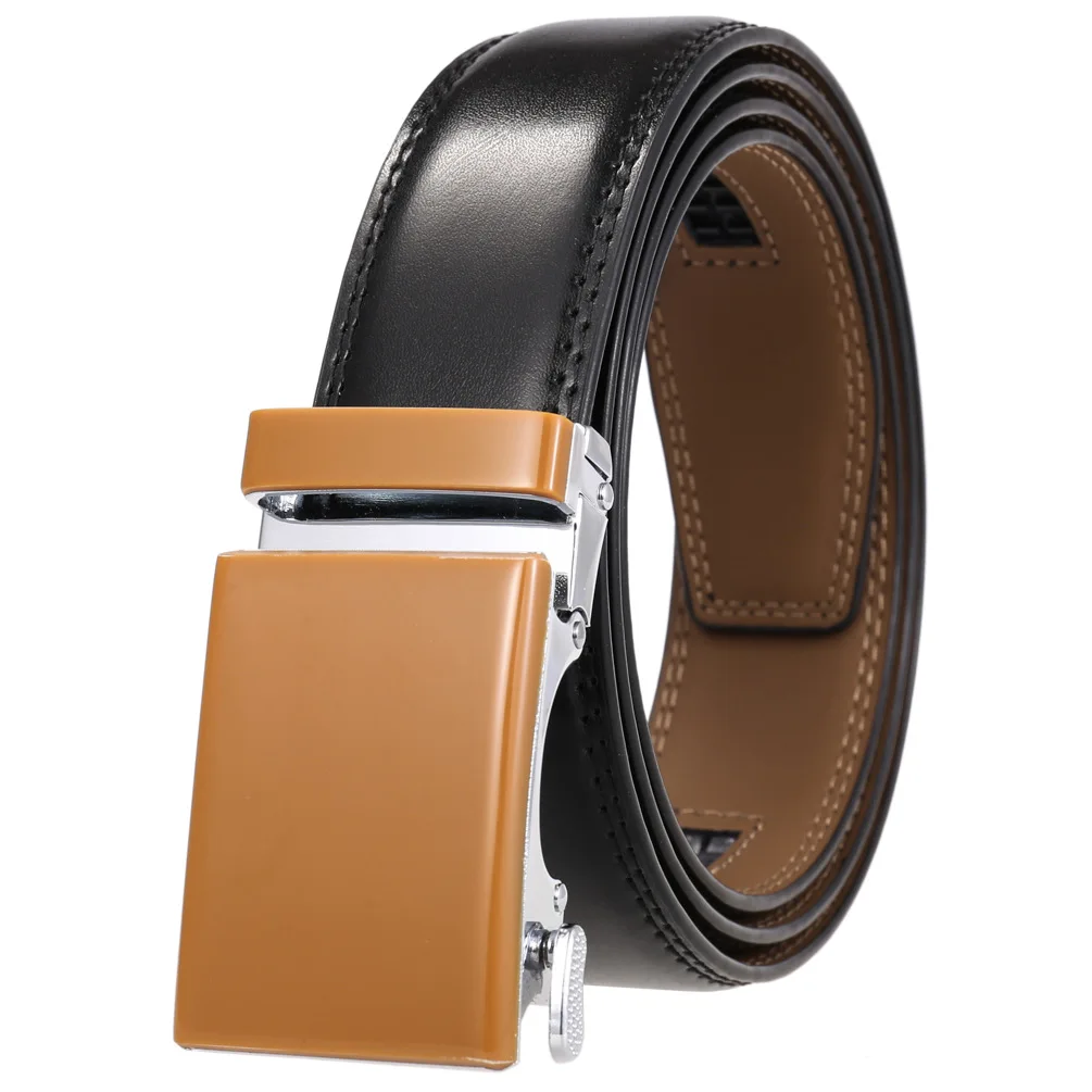 Neue Luxus Marke Gürtel für Männer Hohe Qualität Männlich Strap Echtes Leder Taille Band Automatische Schnalle Gürtel Ceinture Homme 3,5 cm – Detail 23
