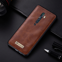 VIJIAR Pu leather  For OPPO Reno 2 Z F A83 A1 A5 A3S Case Soft TPU Silicone case For oppo Reno 2 case