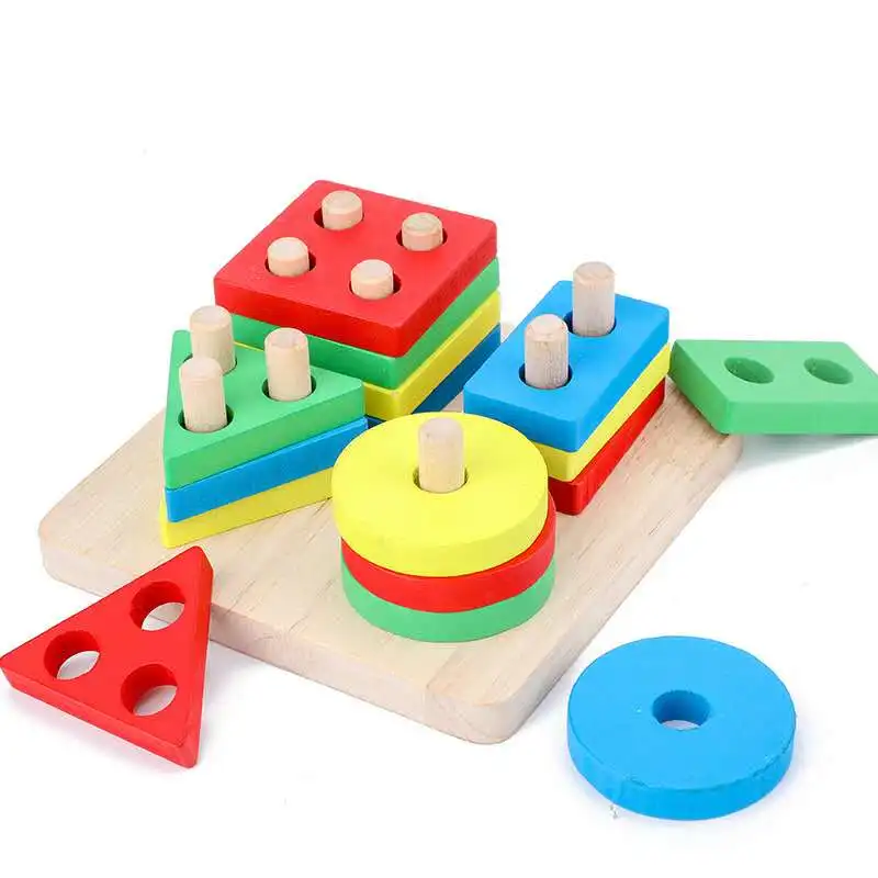 

3D Jigsaw Puzzle Wooden Toys For Kids Cartoon Puzzles Intelligence Children Educational Toy Xmas Gift