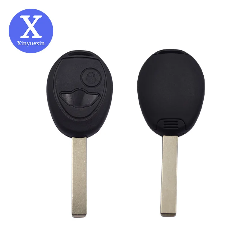 

Xinyuexin 2 Buttton Remote Key Shell for BMW Mini Cooper S R50 R53 Uncut Blade Blank Case Car Key Replacement Holder Portector