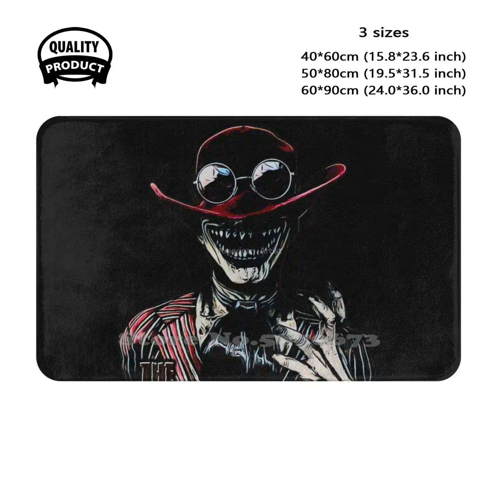 The Crooked Man-cojín suave para el hogar, alfombra para la puerta del coche, alfombra para el coche, el gato negro, el cuervo, Nevermore Spooky