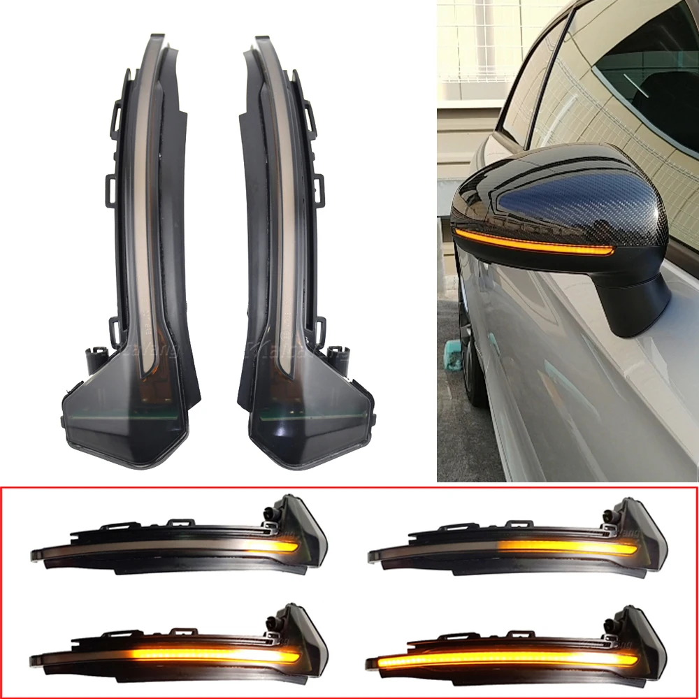 For Audi A1 8X 2011-2017 LED Dynamic Turn Signal Light Side Wing Rearview Mirror Sequential Indicator Lamp Blinker