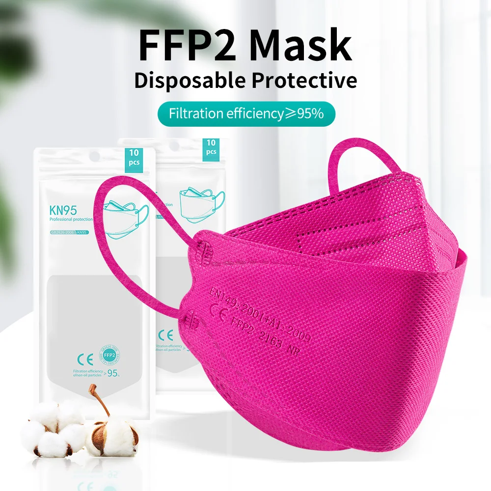 Warna Mascarillas Dewasa Ffp2 Illas Approved Disetujui Masker Wajah Kn95 Masker Mulut Dapat Digunakan Kembali Masker Wajah Ffp3 Masker Pelindung 3D