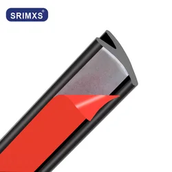2-8 Meters Universal Car V Shape Rubber Seal Weather Strip Hollow Glass Window Edge Moulding Trim Decorate Weatherstrip