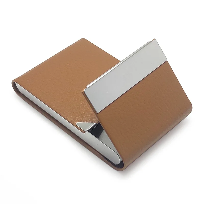 Multifunction Stainless Steel Cigarette Case PU Cigar Storage Box Tobacco  Holder 1 PC Card Cases Smoking Accessories