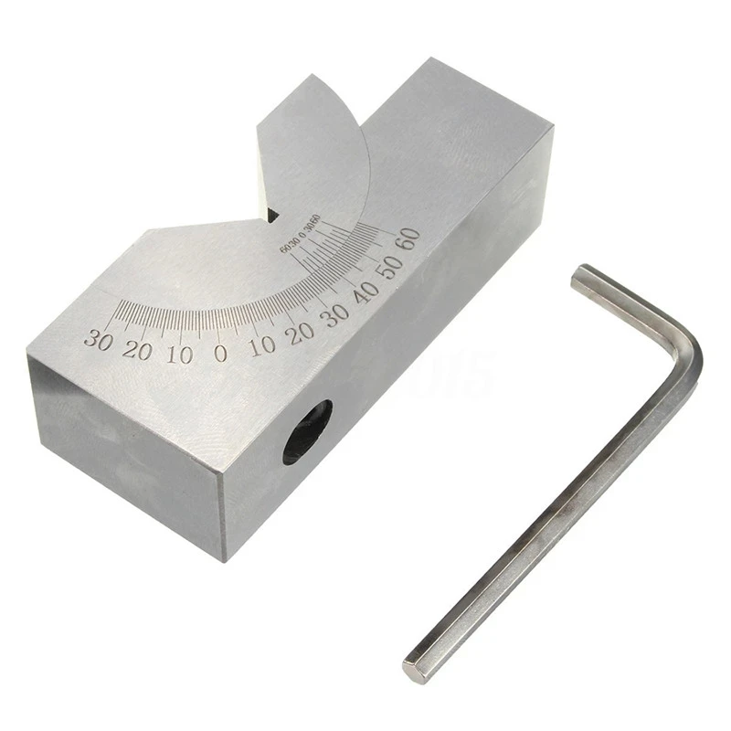 AP25 Precision alloy steel Gauge Micro Adjustable Angle V Block Milling Setup 0 to 60 Degree angle block gauge