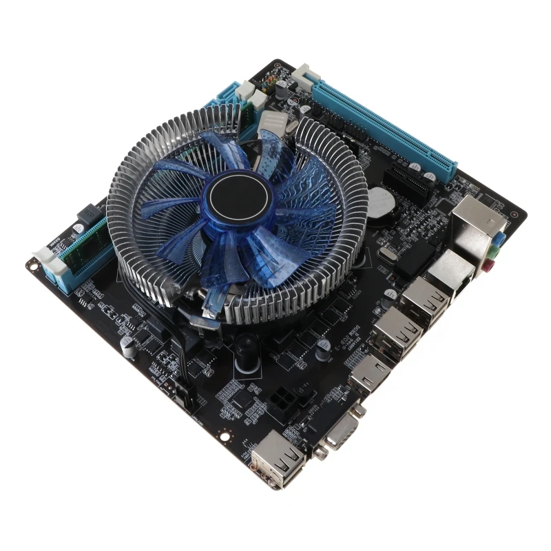 2021 New 1Set HM55 Computer Motherboard I3 I5 Lga 1156 4G Memory Cooler Fan Atx Desktop Computer Mainboard Game Assembly Kit