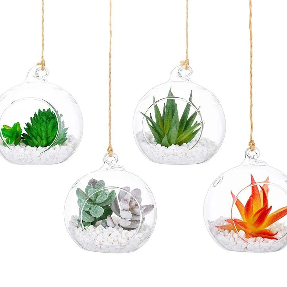 Hanging Terrarium Globe Holder Tealight Globes Air Led Vase Hydroponics Tillandsia Succulent Planter Terrariums Hoder Container