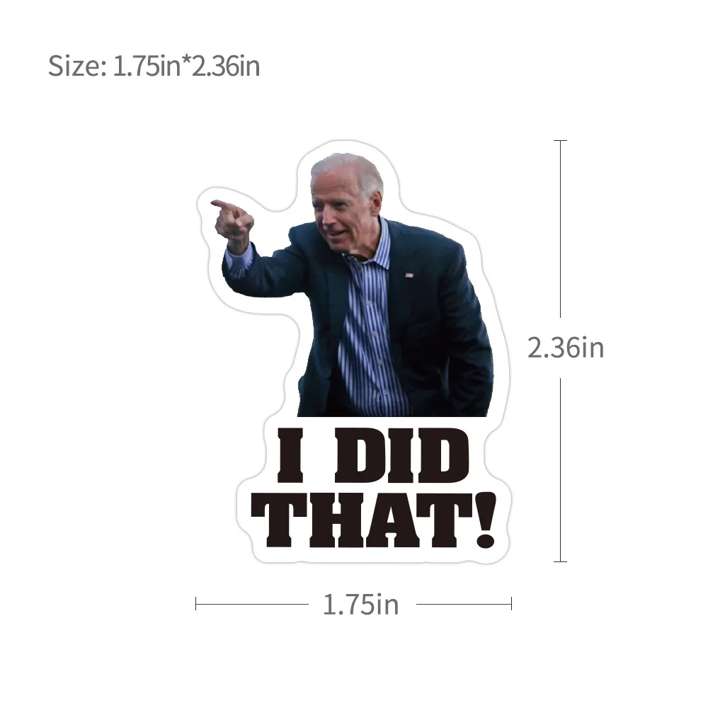 10/50/100PCS Biden Emoticons Stickers Aesthetic Decorative Laptop Phone Motorcycle Scrapbooking Waterproof Graffiti Decals Pack