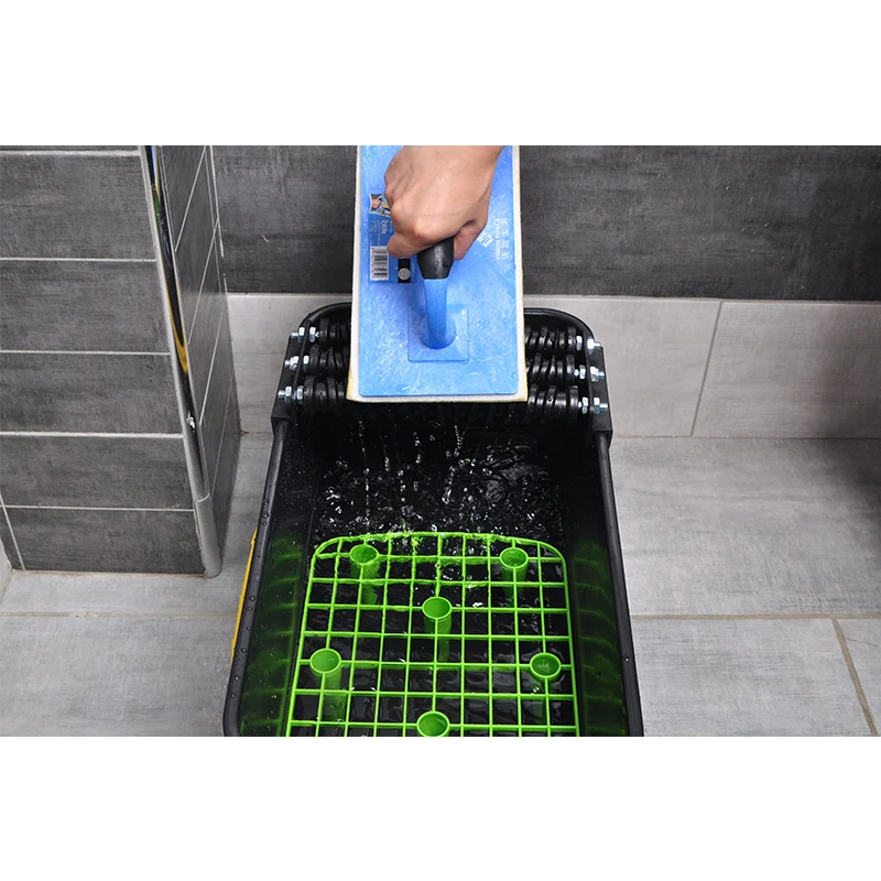 Epoxy caulking cleaning bucket construction ceramic tile floor cleaning box