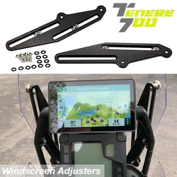 Ajustador de parabrisas para motocicleta, soporte de parabrisas para Yamaha Tenere 700, XTZ 700, XT700Z, 2019, 2020, 2021, 2022, 2023