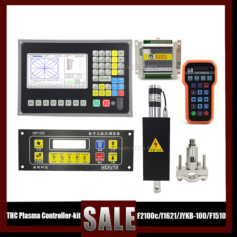 New Cnc Thc Plasma Controller Kit F2100c/hp105/f1510 Remote Control Receiver + Lifter Jykb-100 For Plasma Cutting Machine