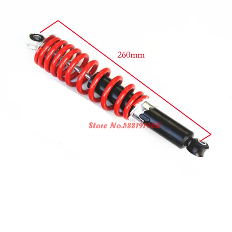 For karting ATV Motocross Electric car front and rear shock absorbers length 210  230 250 270 280  mm red 10mm 1pcs