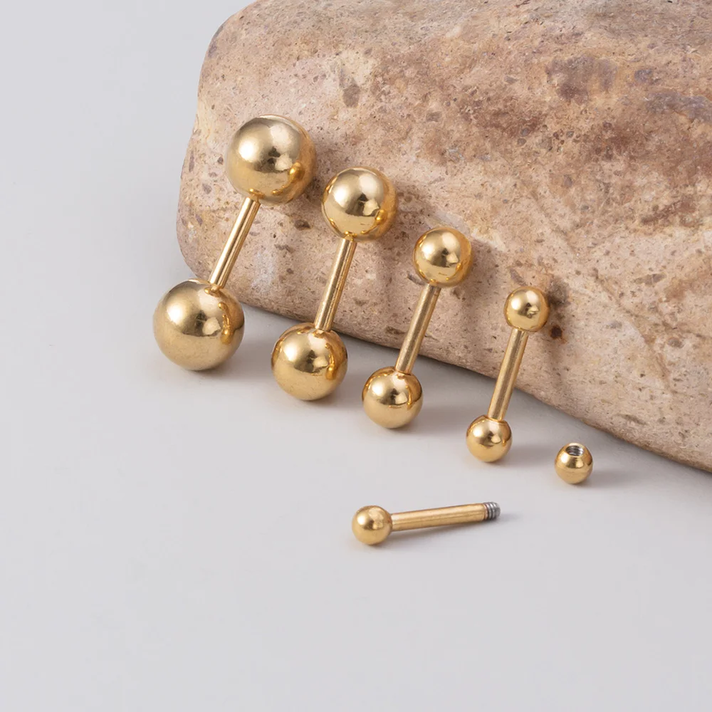 5 Stücke 2,5/3/4/5/6mm Kugeln Knorpel Helix Ohr Piercings Tragus Kugel Ohrstecker Chirurgenstahl Barbell Ohrring Mode Körperschmuck 16G – Detail 12