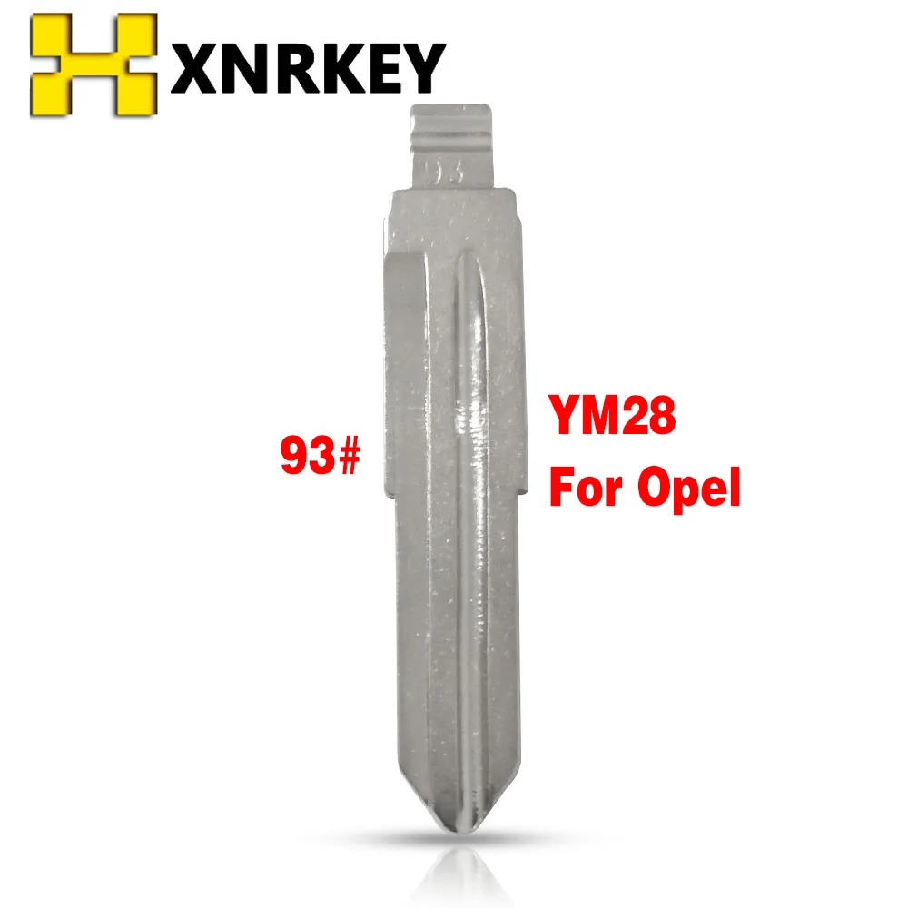 Xrrkey untuk Opel Pengganti Kunci Kosong #93 YM28 Remote Mobil Flip Key Blade