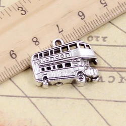 10pcs Charms London Bus Car 20x25mm Tibetan Silver Color Pendants Antique Jewelry Making DIY Handmade Craft Pendant