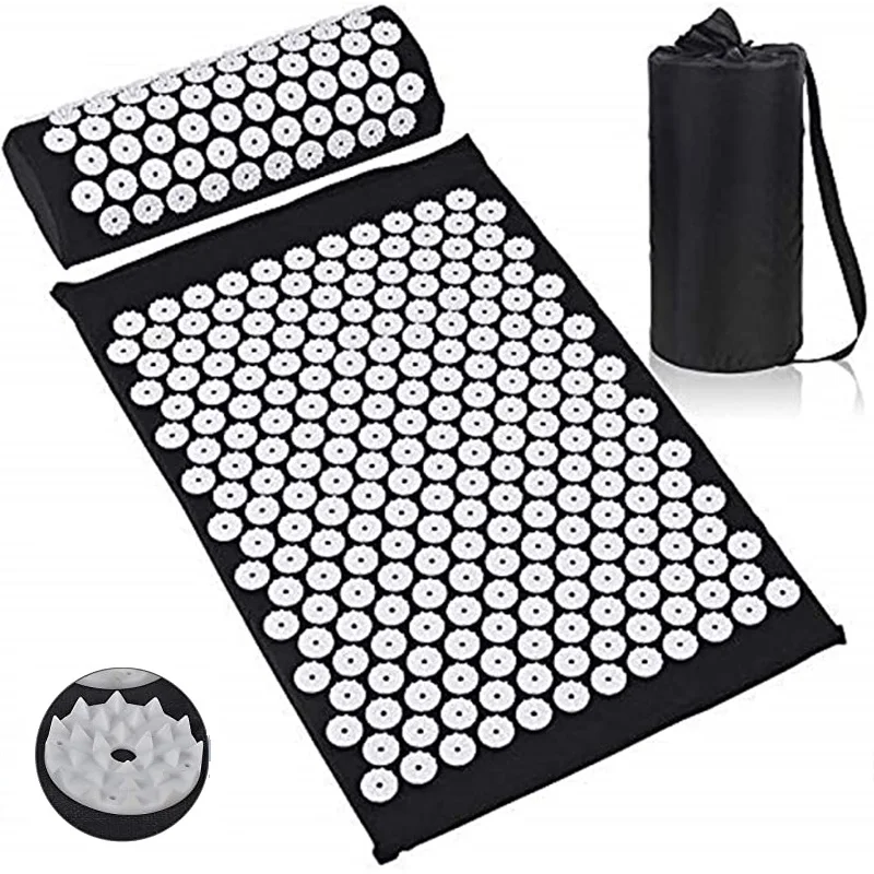 Acupressure Mat Yoga Mat Back and Neck Pain Relif Muscle Relaxation Bed Massage Pillow Pad for Full Body Massager Cushion массажная подушка с подогревом xiaomi 8h hot compression massage sleeping pillow zd2 pro