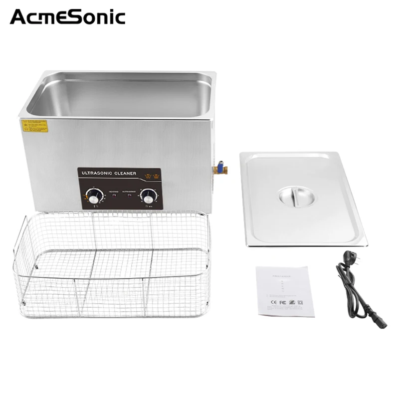 ACMESONIC Factory Ultrasonic Cleaner A22L 40kHz 480W Durable Knob Adjustment Ultrasonic Vendor Dedicated Cleaning Machine