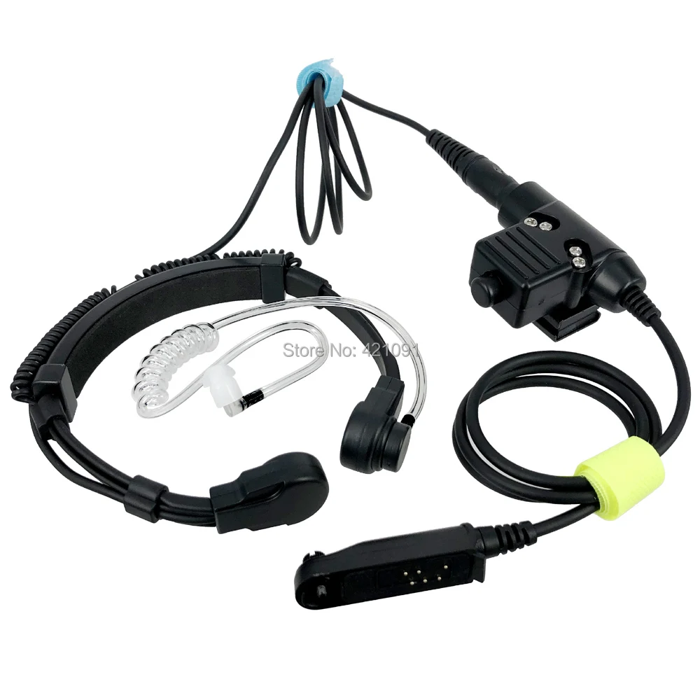 U94 PTT Radio Nato Tactical Headset, Microfone Walkie Talkie, Microfone Garganta Pescoço, Baofeng BF-A58, UV-9R Plus, GT-3WP, UV-XR