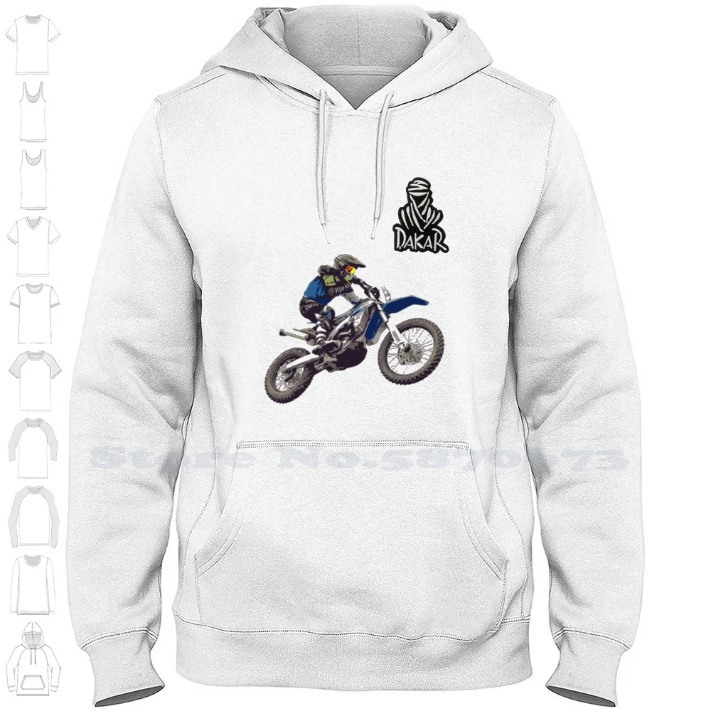 Rally Paris Streetwear Sport Hoodie Sweatshirt Rally Car Desert Rally Motorbike Off Road Paris Rally Speed Brave Desert Logo