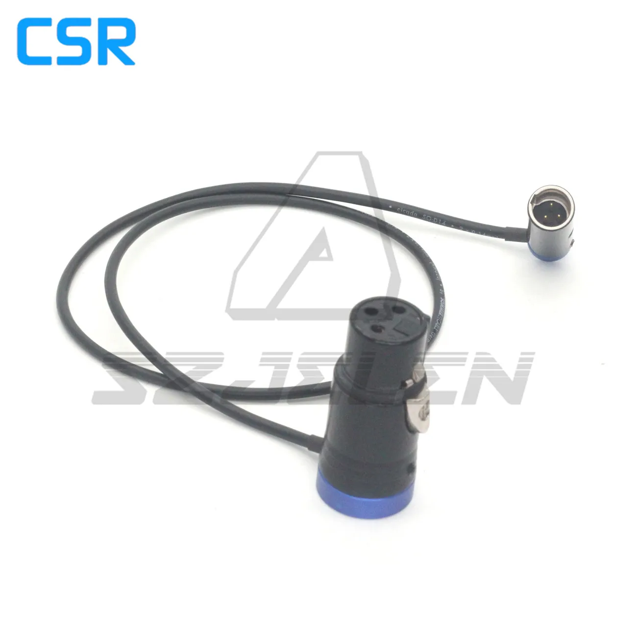 mini xlr 3-pin male to flat cover XLR 3-pin female header has 3 colors of red, green, blue and black