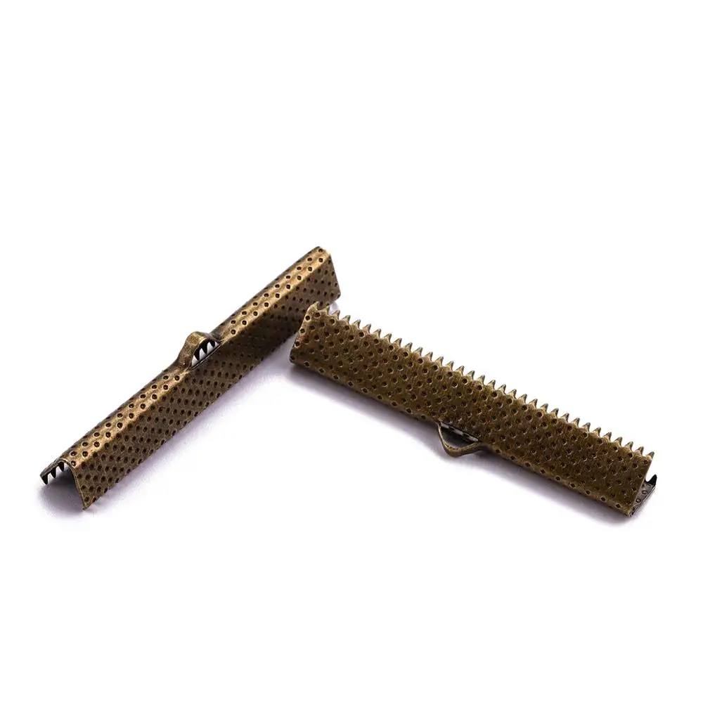 Cove Kẹp Dây Đầu Mút Dây Nơ Da Kẹp Vòng Cổ Vòng Tay Kết Nối Cho Trang Sức Làm Tiếp Liệu 50 Cái/lốc