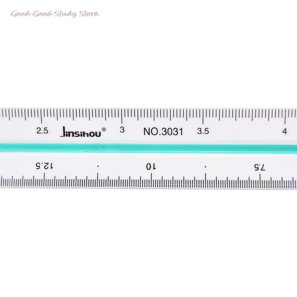1:20 1:25 1:50 1:75 1:100 1:125 Plastic Triangular Scale Ruler Measurement