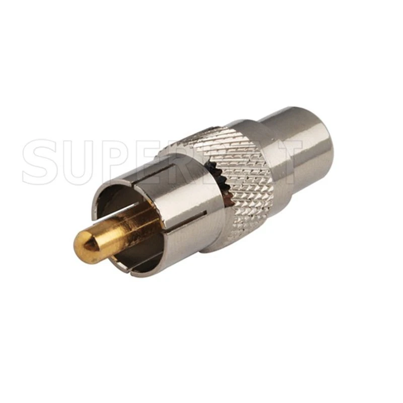 Superbat 5pcs RCA Adapter RCA Male to Female Straight RF Coaxial Connector