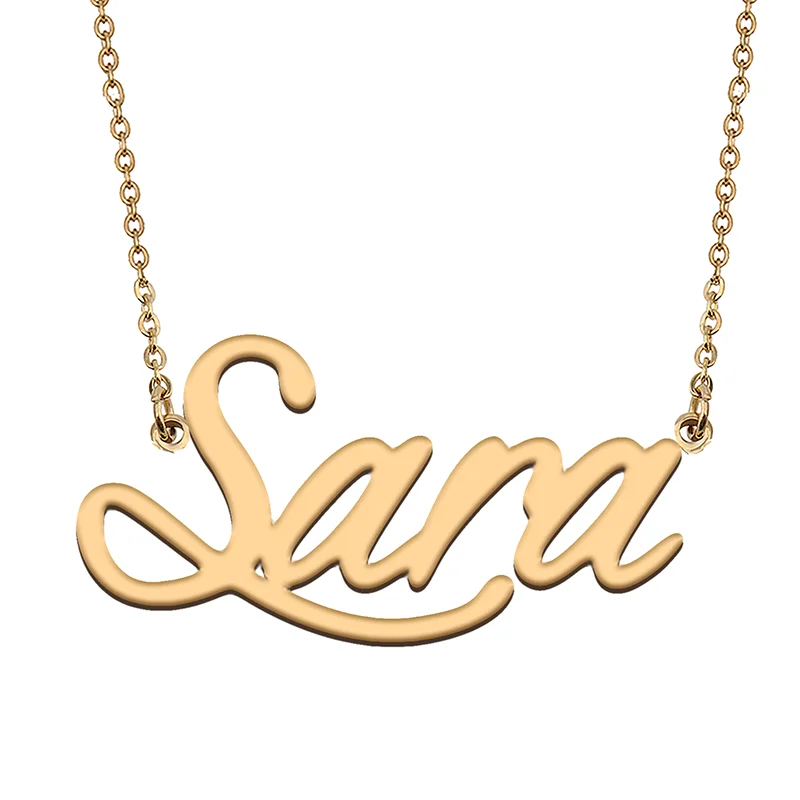 

Ожерелье с именем Сары на заказ, искусственное колье, персонализированные ювелирные изделия, подарок для женщин, девушек, подруг, рождественский подарок