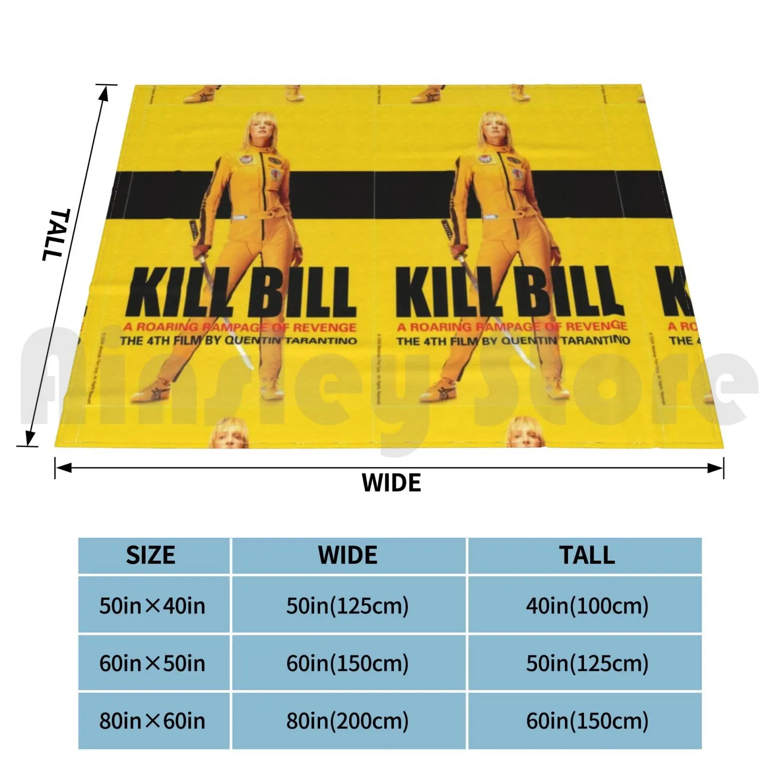 Kill Bill Blanket Super Soft Warm Light Thin Kill Bill