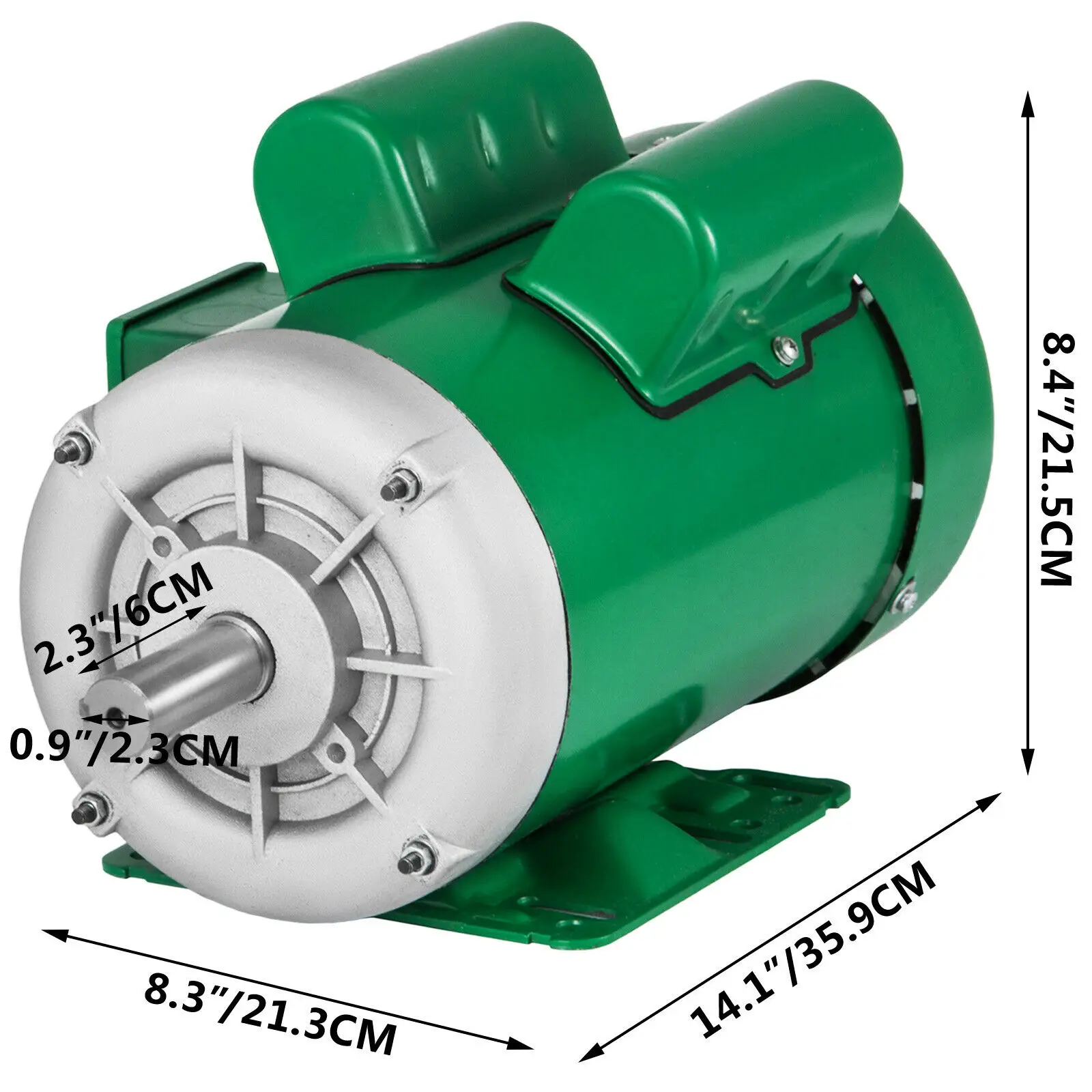 Imagem -06 - Vevor-motor Elétrico do Compressor de ar Apropriado para a Maquinaria Agrícola hp Monofásico 1800 Rpm 15 v 230v 60hz