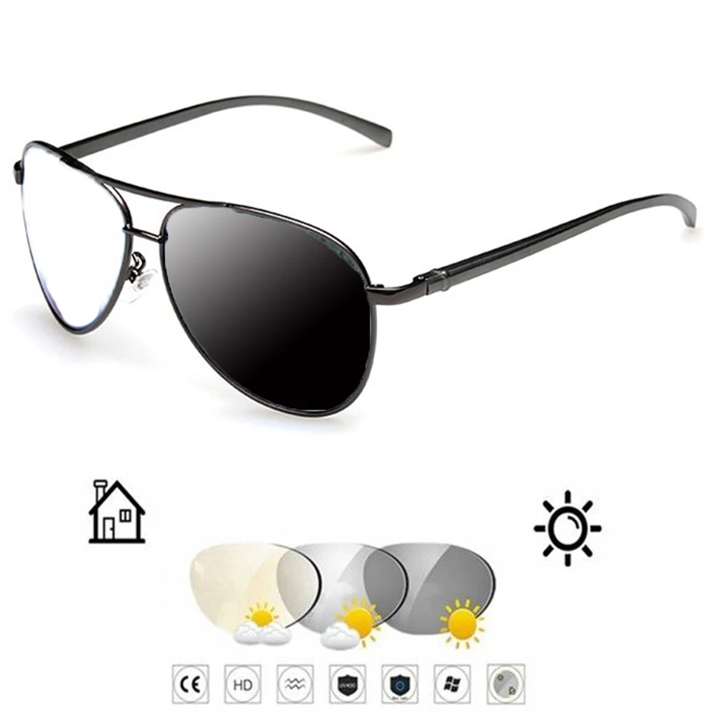 

AL-MG Alloy Cool Men Pilot Oversized Photochromic Grey Reading Glasses +0.75 +1 +1.25 +1.5 +1.75 +2 +2.25 +2.5 +2.75 To +4