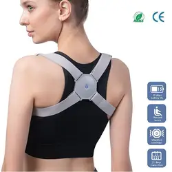 Smart Posture Corrector With Intelligent Sensor Vibration Reminder Adjustable Back Brace Support Posture Trainer Corrector