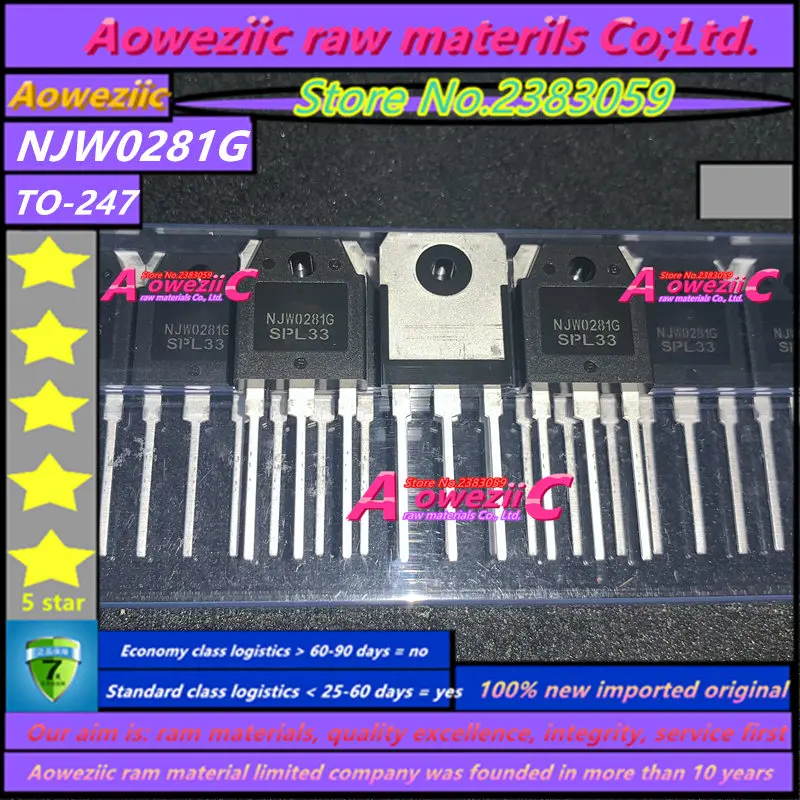 Aoweziic 2019+ ( 1 -2 -5pair ) 100%new imported original NJW0281G NJW0302G NJW0281G NJW0281 NJW0302 TO-247 Audio matching tube