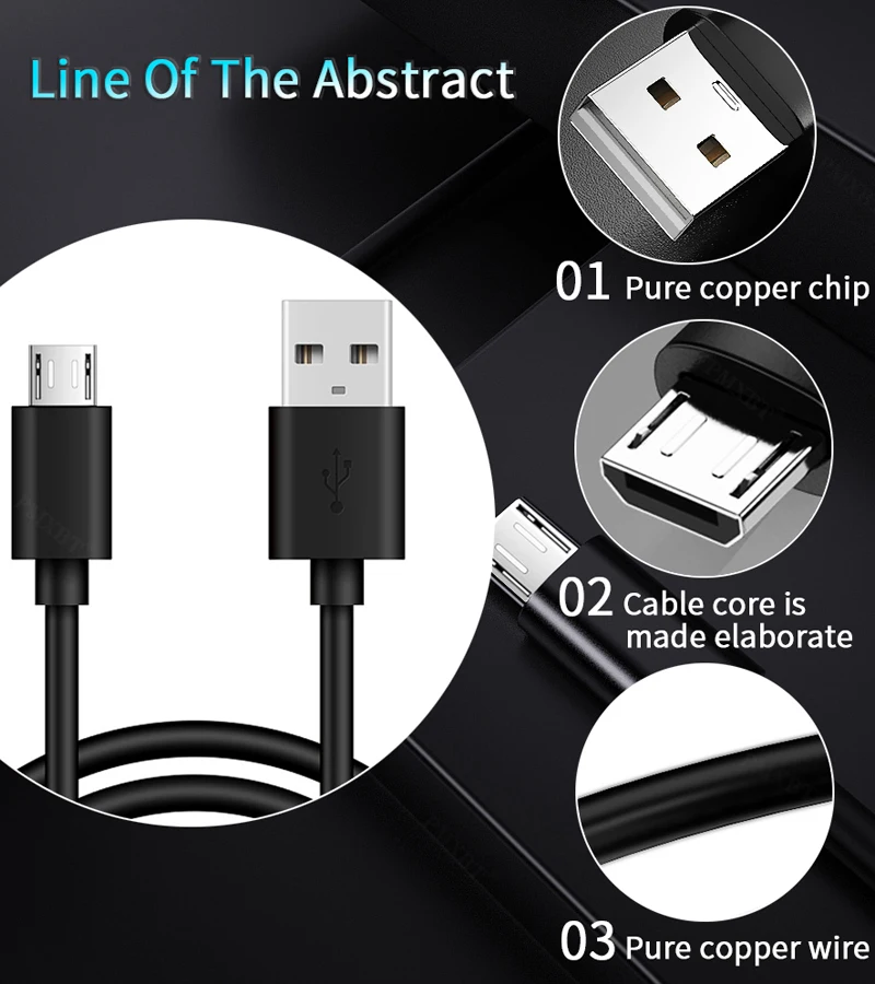 Fast Charger For Xiaomi Redmi Note 6 5 Pro 4X 5 Plus Phone Adapter Micro USB Cable For Samsung A10 A7 2018 M10 EU Wall Charger