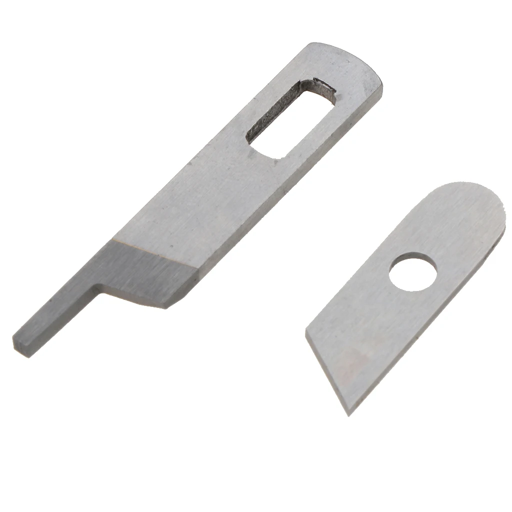 2Pcs Overlocker Upper Lower Knife Fits for Singer 14CG744 14CG754 14SH644 14SH654 14U544 14U554 14U555 14U557